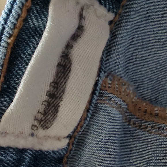 Guilded Intent Distressed Embroidered Mid Rise Skinny Blue Jean Size 27 Waist 31 - Picture 4 of 9